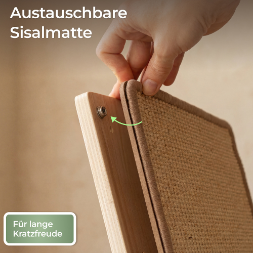 2-in-1 Katzenkratzbrett für Wand & Boden