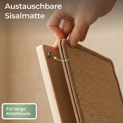 2-in-1 Katzenkratzbrett für Wand & Boden