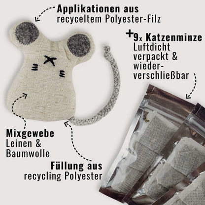 Katzenspielzeug mit Katzenminze 3er Set