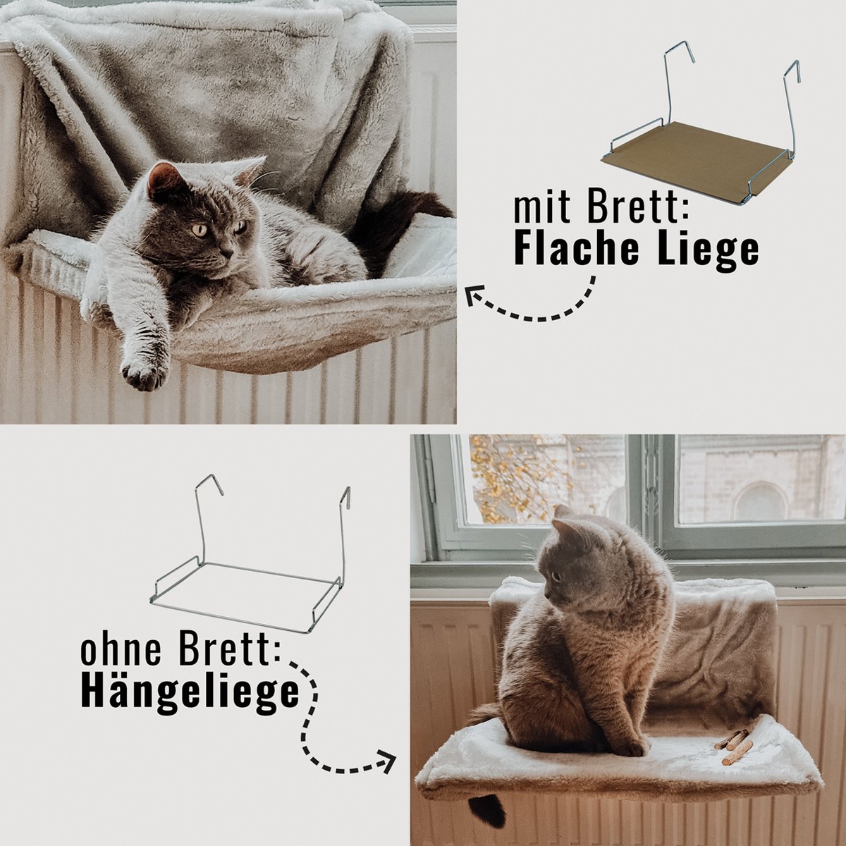 Kuschelige Heizkörperliege