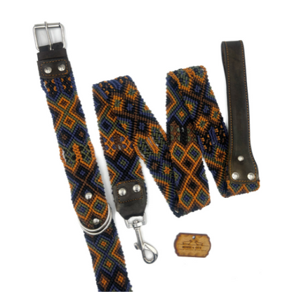Monti and Ivy Set aus Halsband & Leine RAINBOW