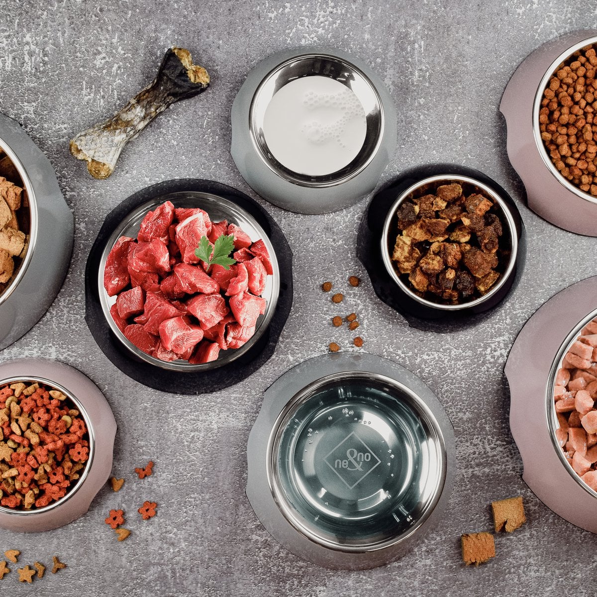 ne&no® Futternapf 2er Set für Hunde und Katzen Auswahl