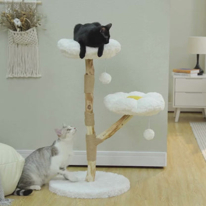 FLOWER Kratzbaum aus Holz