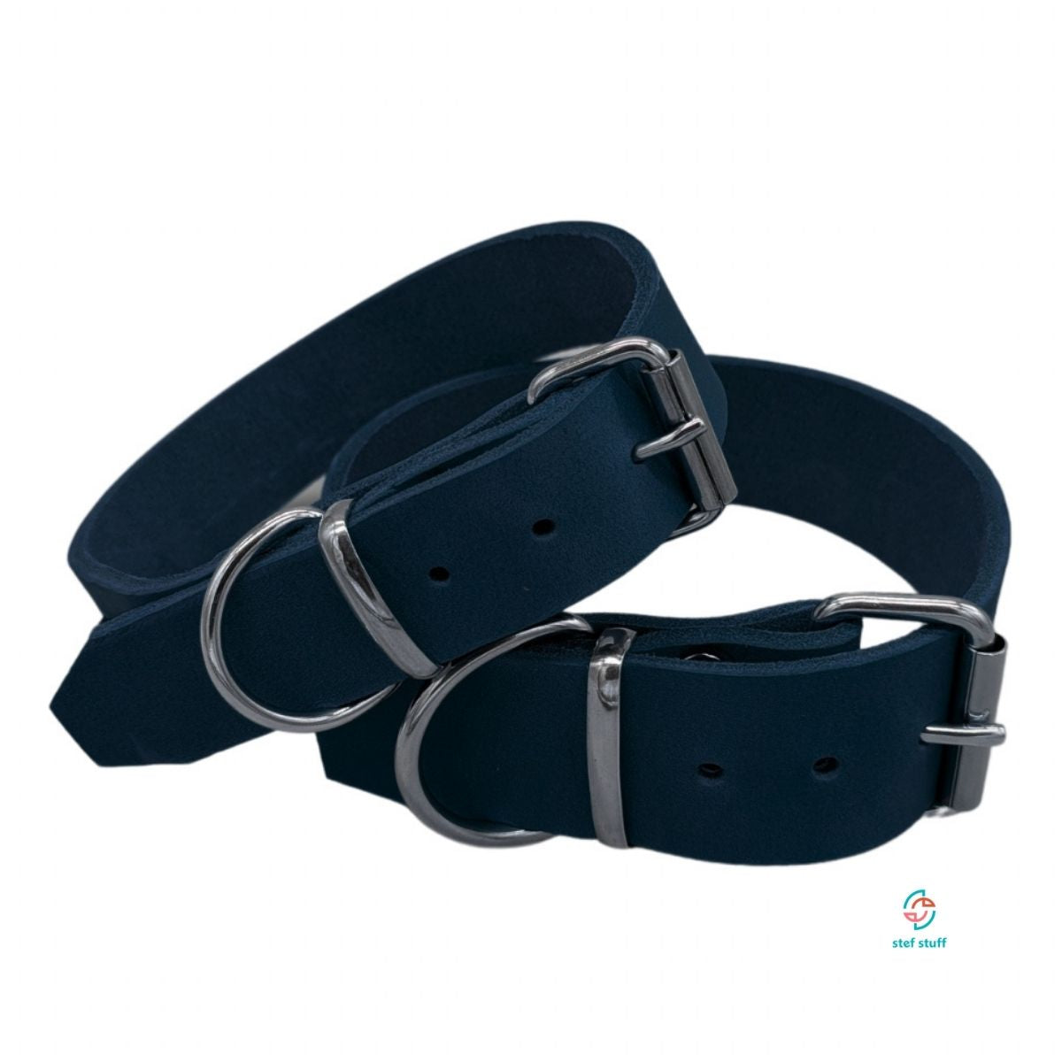 stef stuff Breites Halsband Fettleder PURE