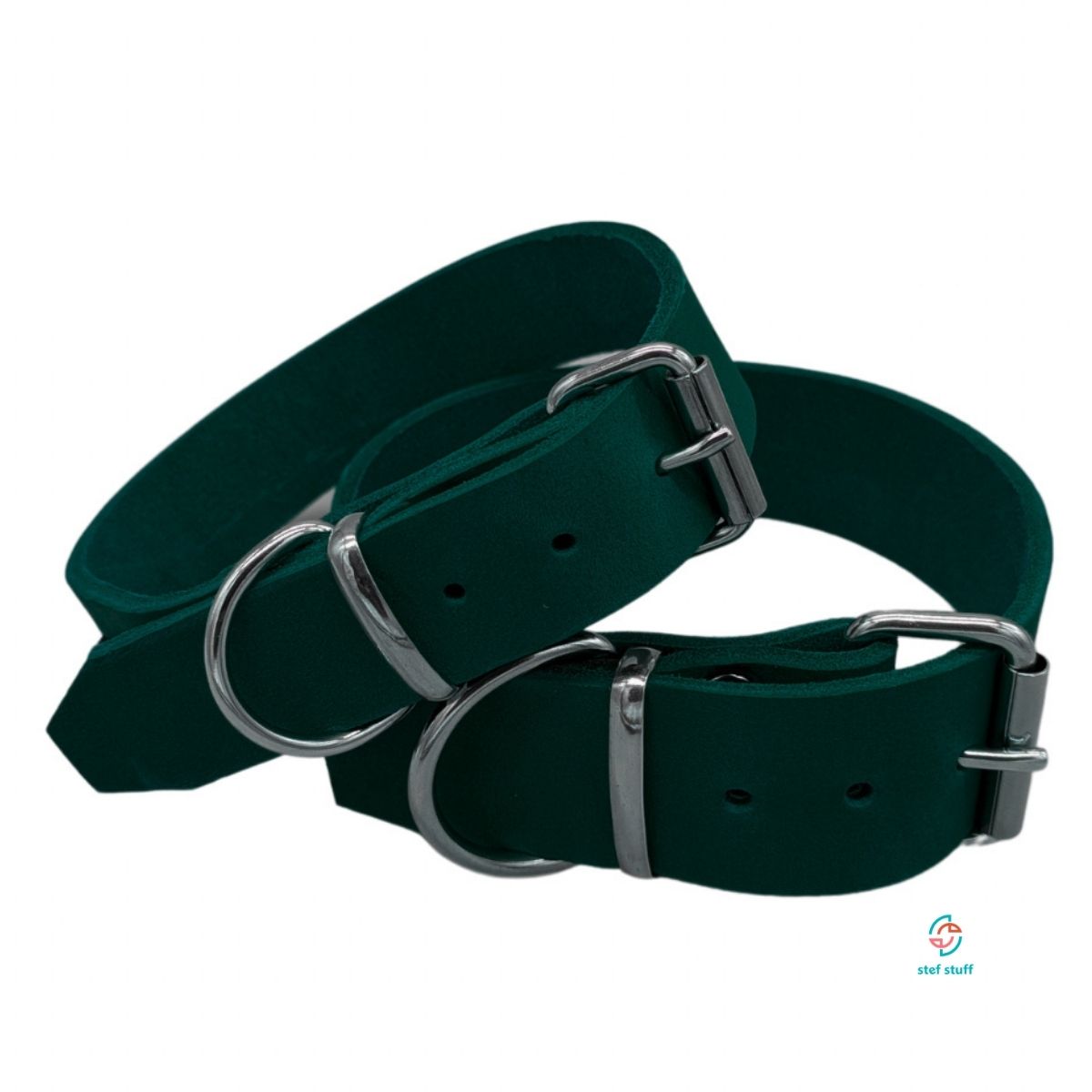 stef stuff Breites Halsband Fettleder PURE