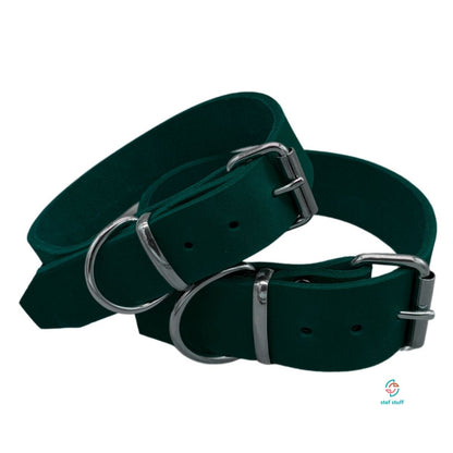 stef stuff Breites Halsband Fettleder PURE