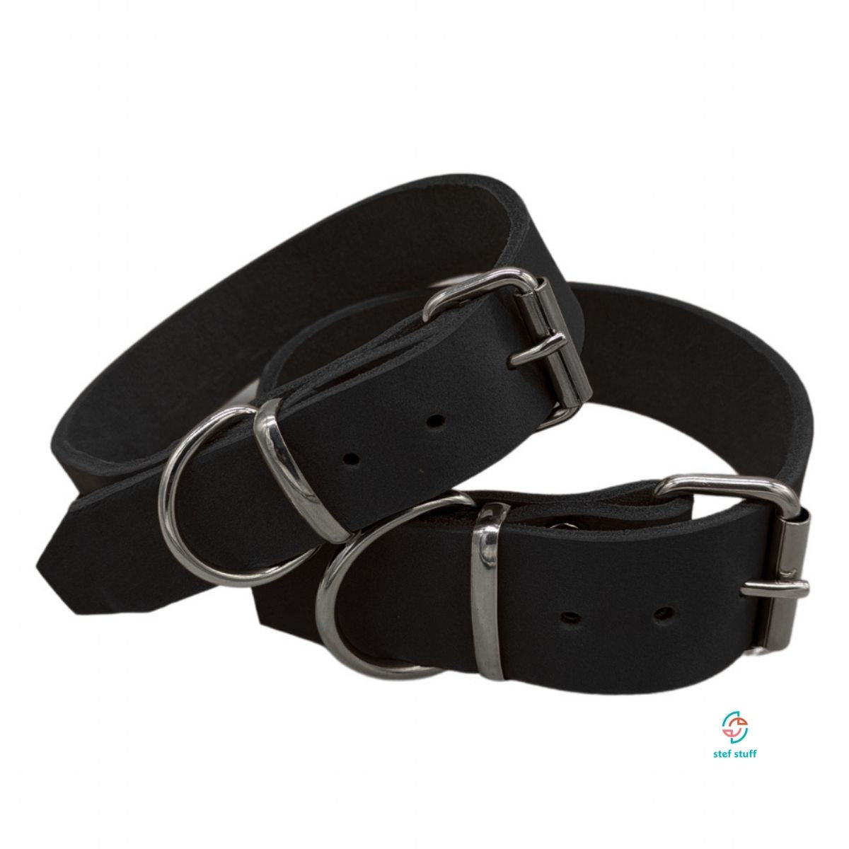 stef stuff Breites Halsband Fettleder PURE